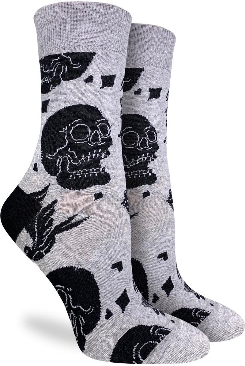 Good Luck Sock Women's Skulls Socks, Adult, Shoe Size 5-9 - Image 1